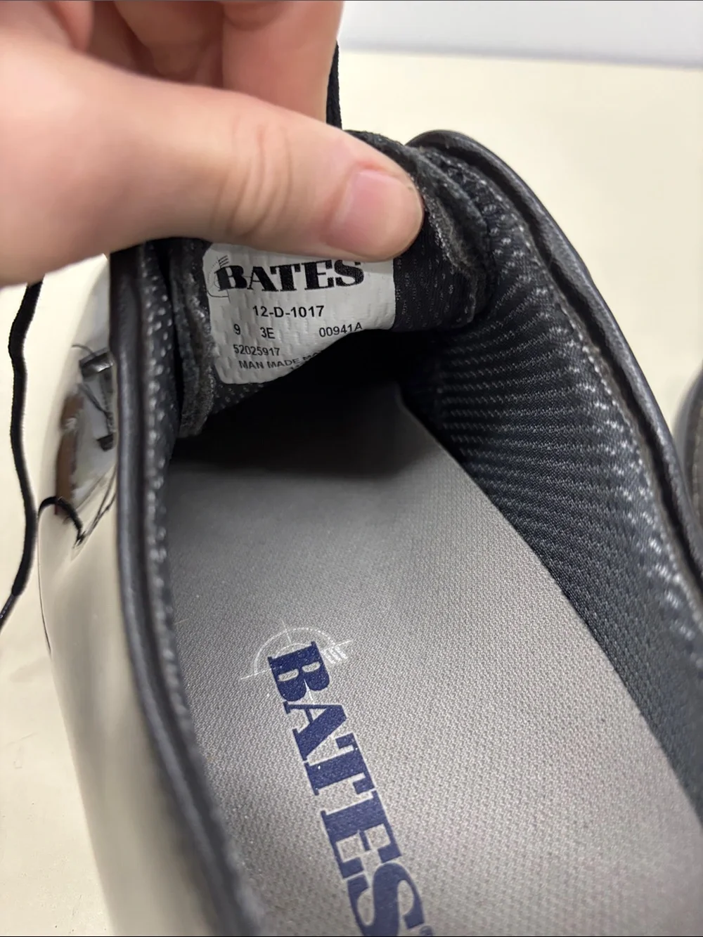 Bates Black Patent Leather Derby Dress Shoes